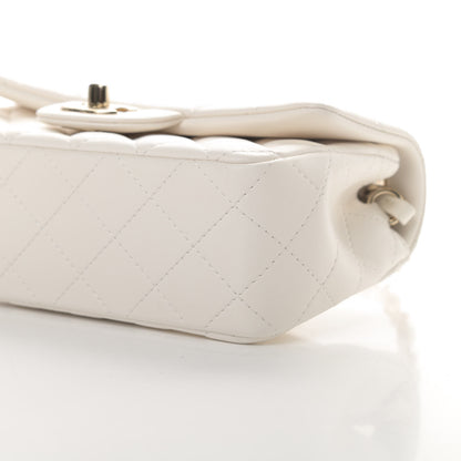 Chanel Lambskin Quilted Mini Rectangular Flap White 10 of 11