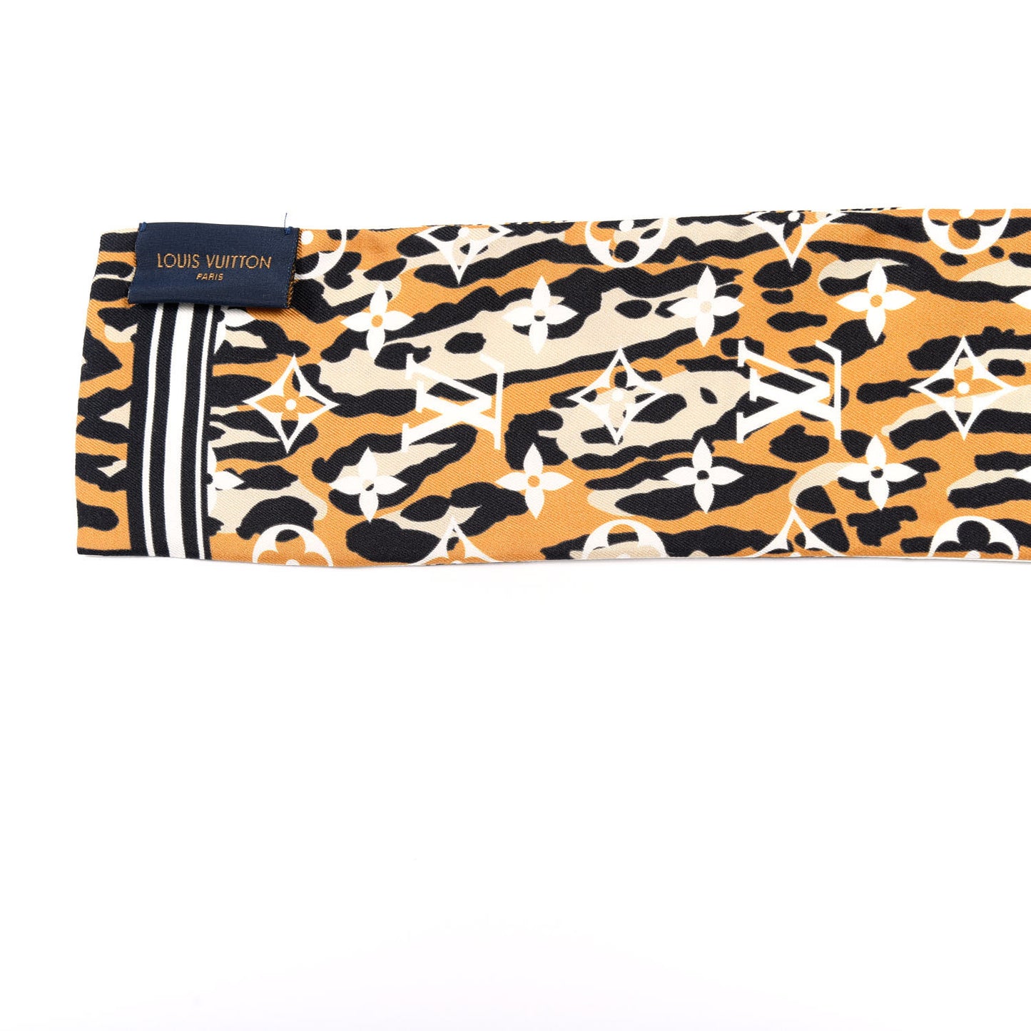 Silk Monogram Giant Jungle Bandeau Ivory