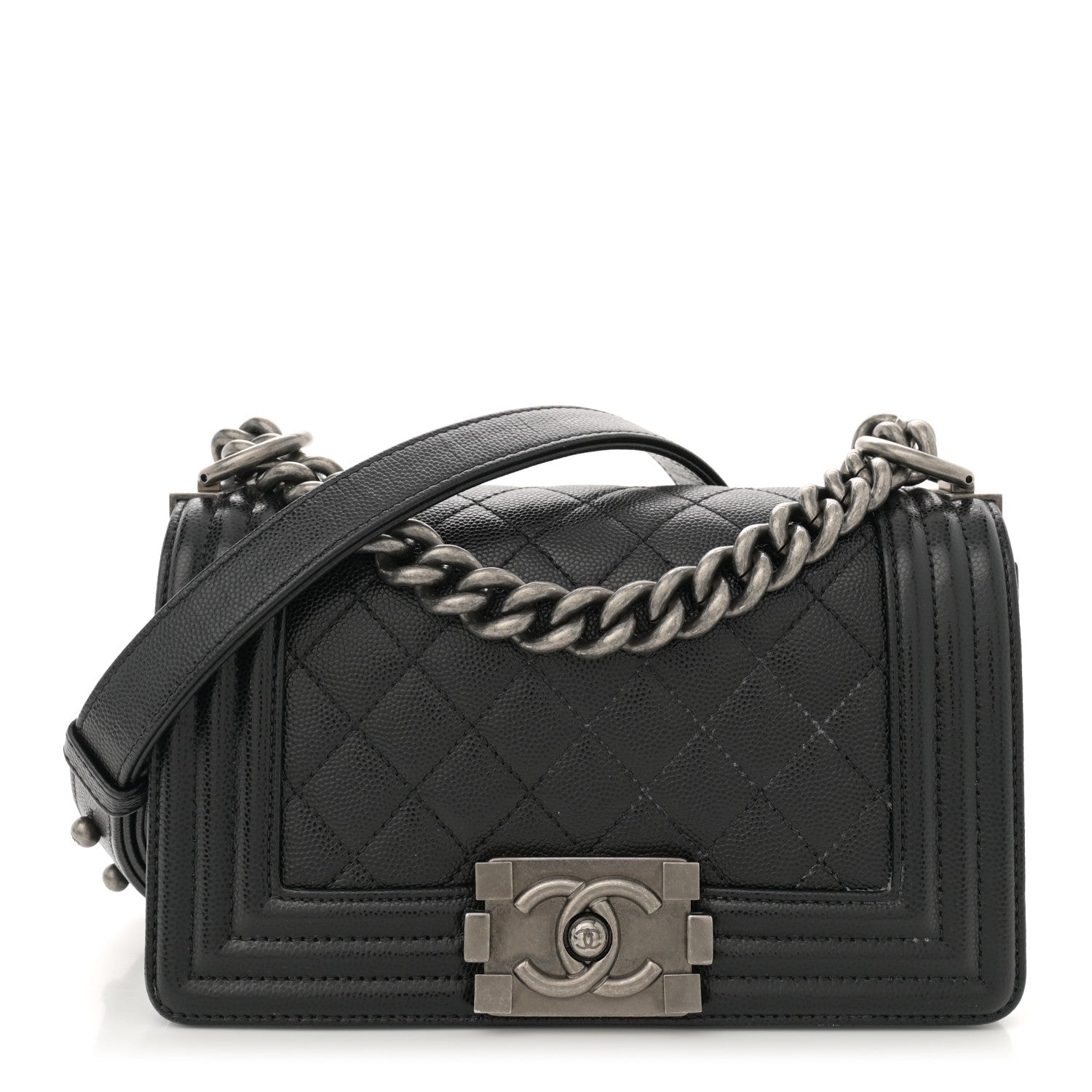 Chanel Caviar Quilted Small Boy Flap Black 1 of 12