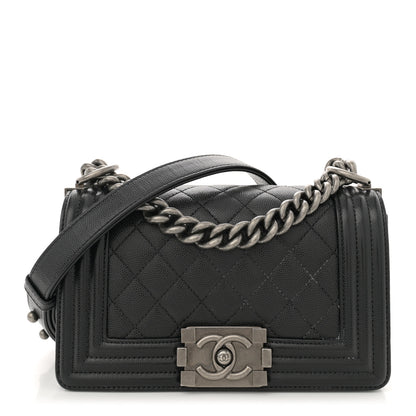 Chanel Caviar Quilted Small Boy Flap Black 1 of 12