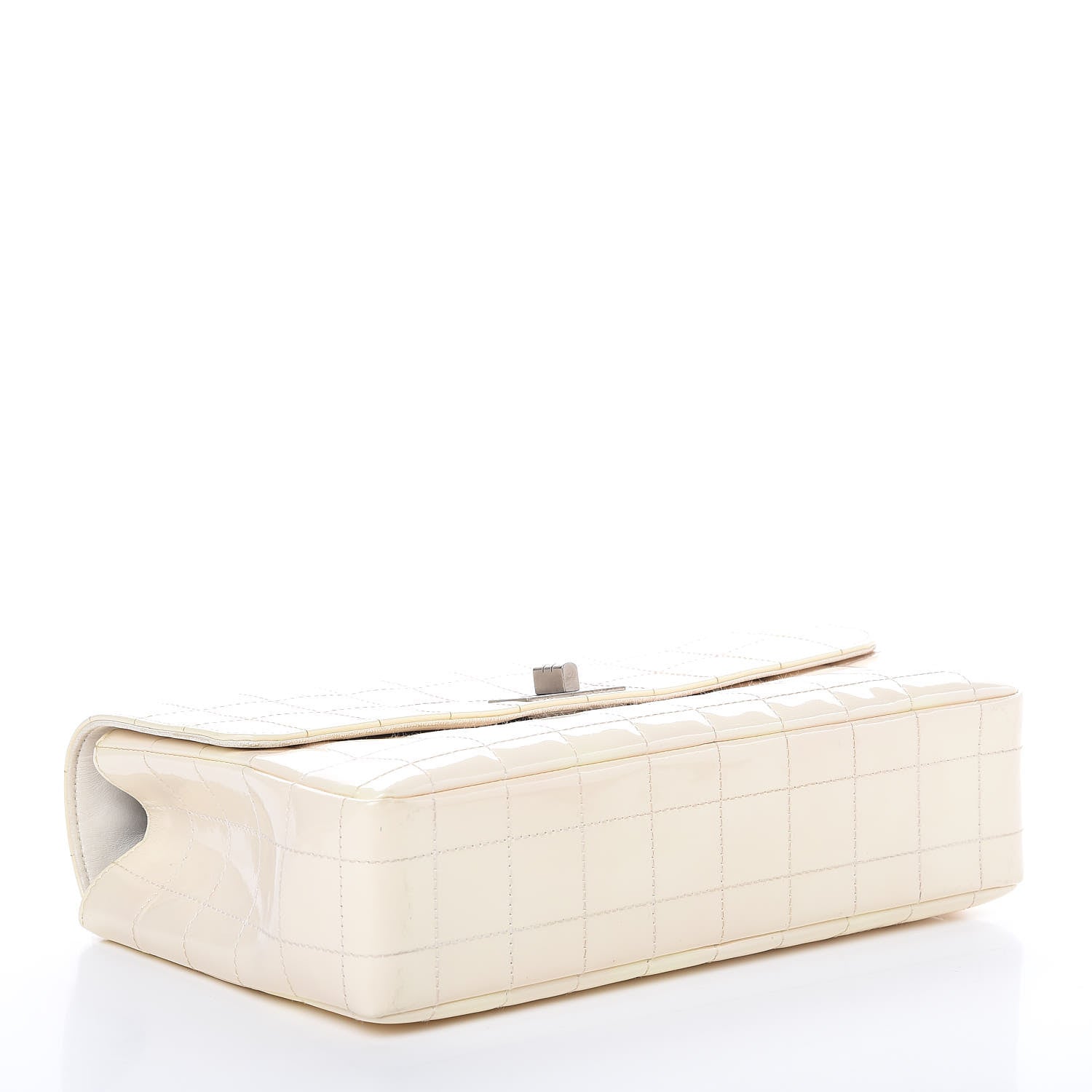 Chanel Patent Chocolate Bar Reissue Single Flap White 4 of 12