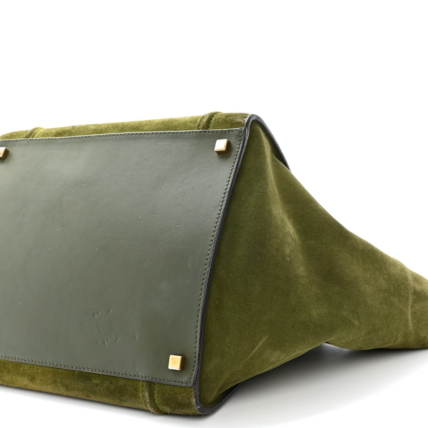 Suede Small Phantom Luggage Green