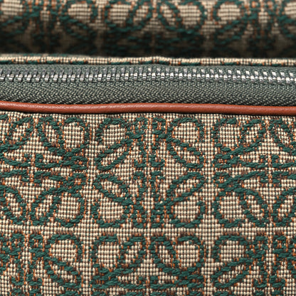 Loewe Jacquard Anagram Calfskin Mini Camera Bag Khaki Green Tan 8 of 10