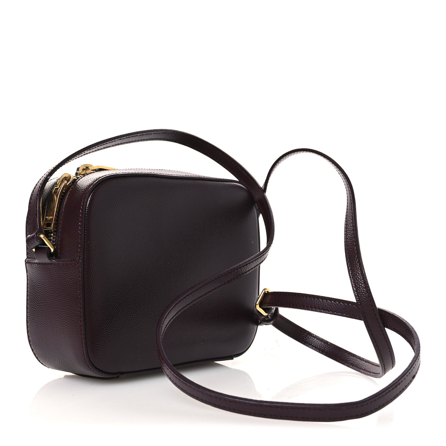 Saint Laurent Grain De Poudre Small Classic Monogram Camera Bag Amaranto 2 of 12