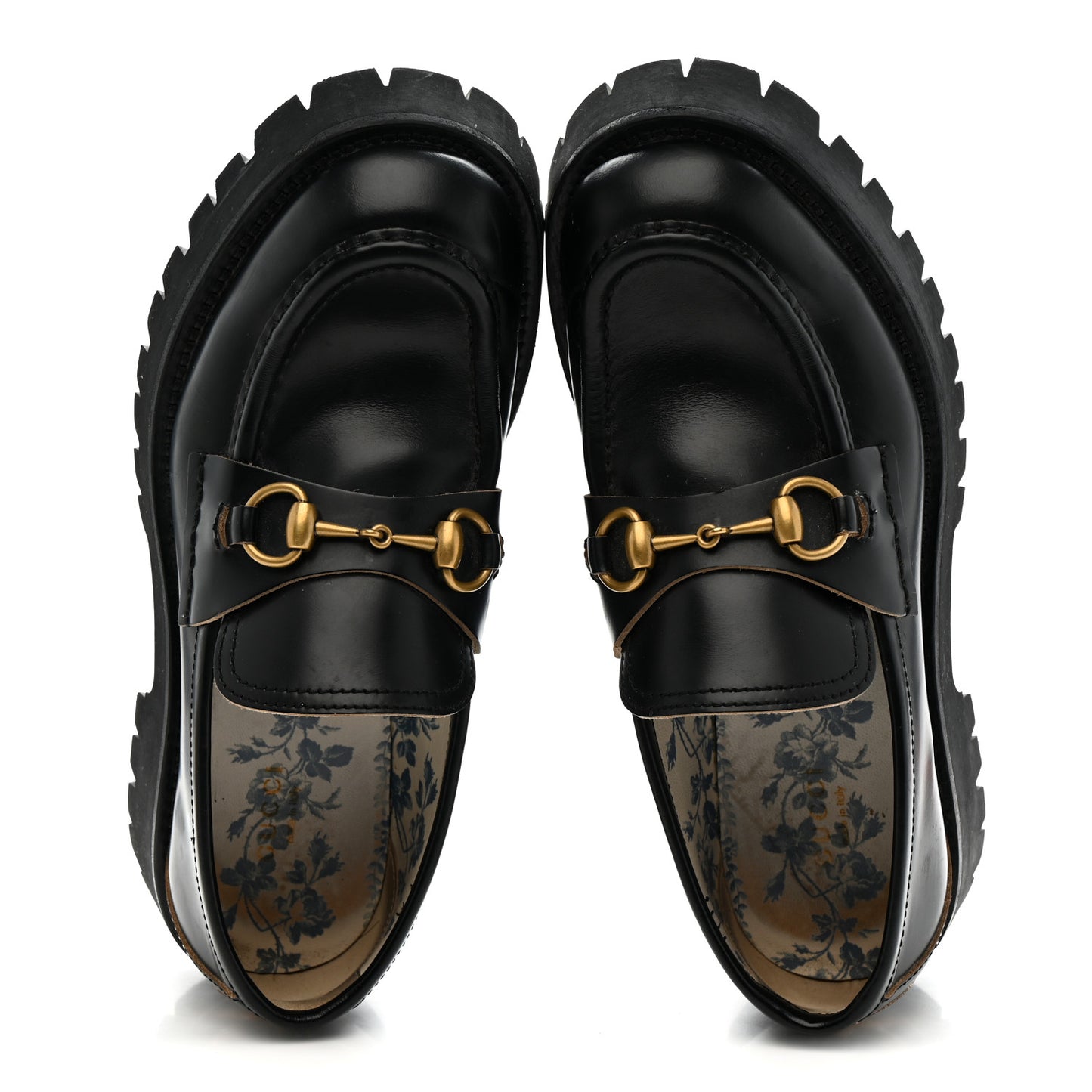 Cordovan Lux Womens Harald Horsebit 25mm Platform Loafers 39 Black