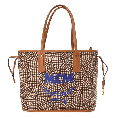 MCM Calfskin Medium Liz Reversible Shopper Tote Cognac 5 of 14