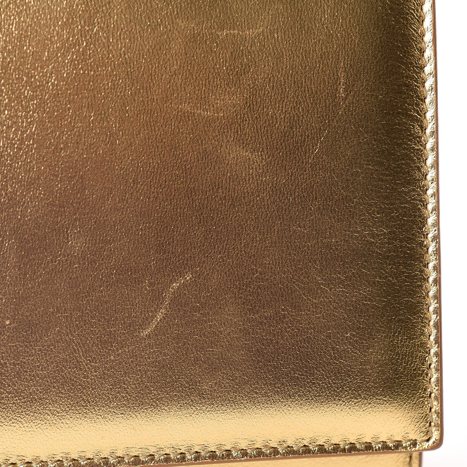 Saint Laurent Metallic Calfskin Monogram Cassandre Clutch Ciad 13 of 18