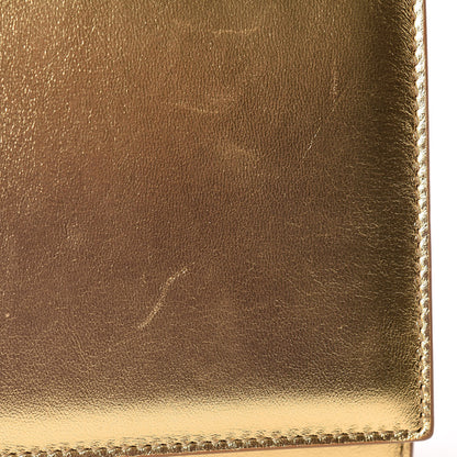 Saint Laurent Metallic Calfskin Monogram Cassandre Clutch Ciad 13 of 18