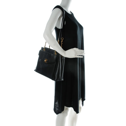 Chanel Caviar Flap Shoulder Bag Black 2 of 9