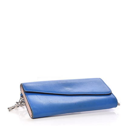 Christian Dior Smooth Calfskin Diorissimo Long Wallet Blue 4 of 9