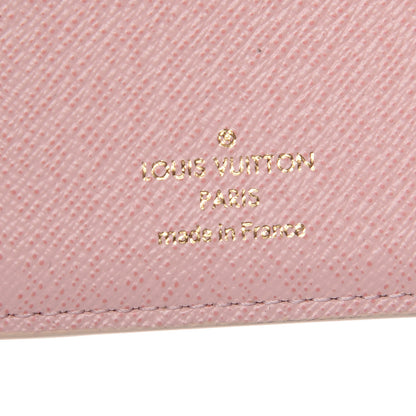 Louis Vuitton Damier Azur Victorine Wallet Rose Ballerine 6 of 9