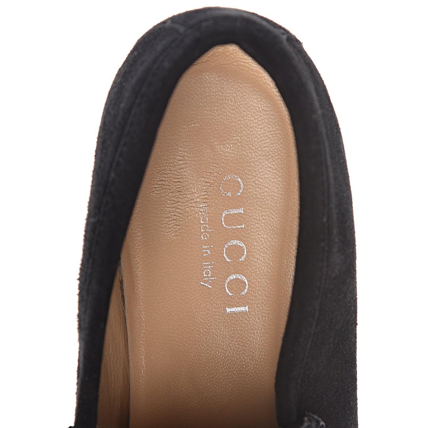 Suede Horsebit Womens Loafers 39.5 Black