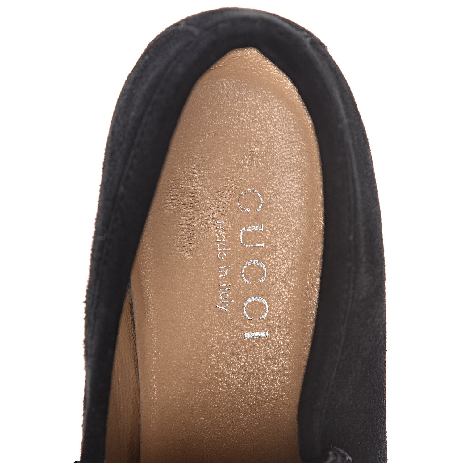 Gucci Suede Horsebit Womens Loafers 39.5 Black 10 of 19