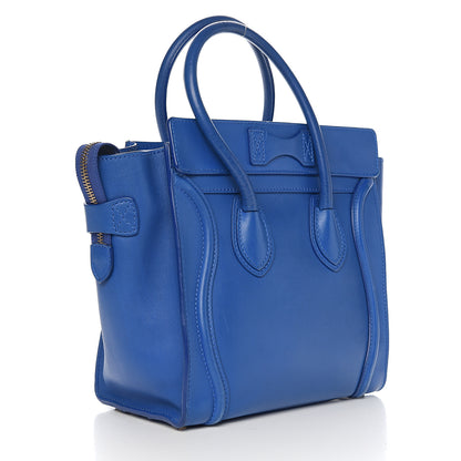 Celine Smooth Calfskin Micro Luggage Royal Blue 2 of 14
