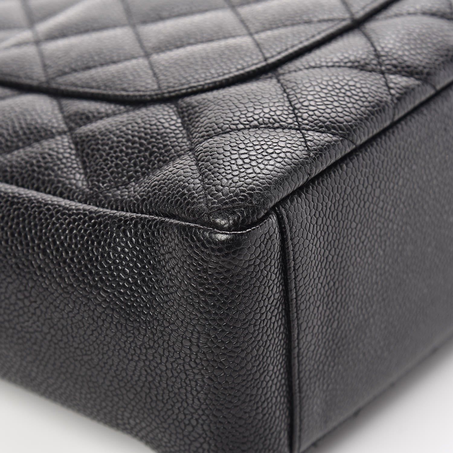 Chanel Caviar Quilted Petit Shopping Tote PST Black 10 of 12