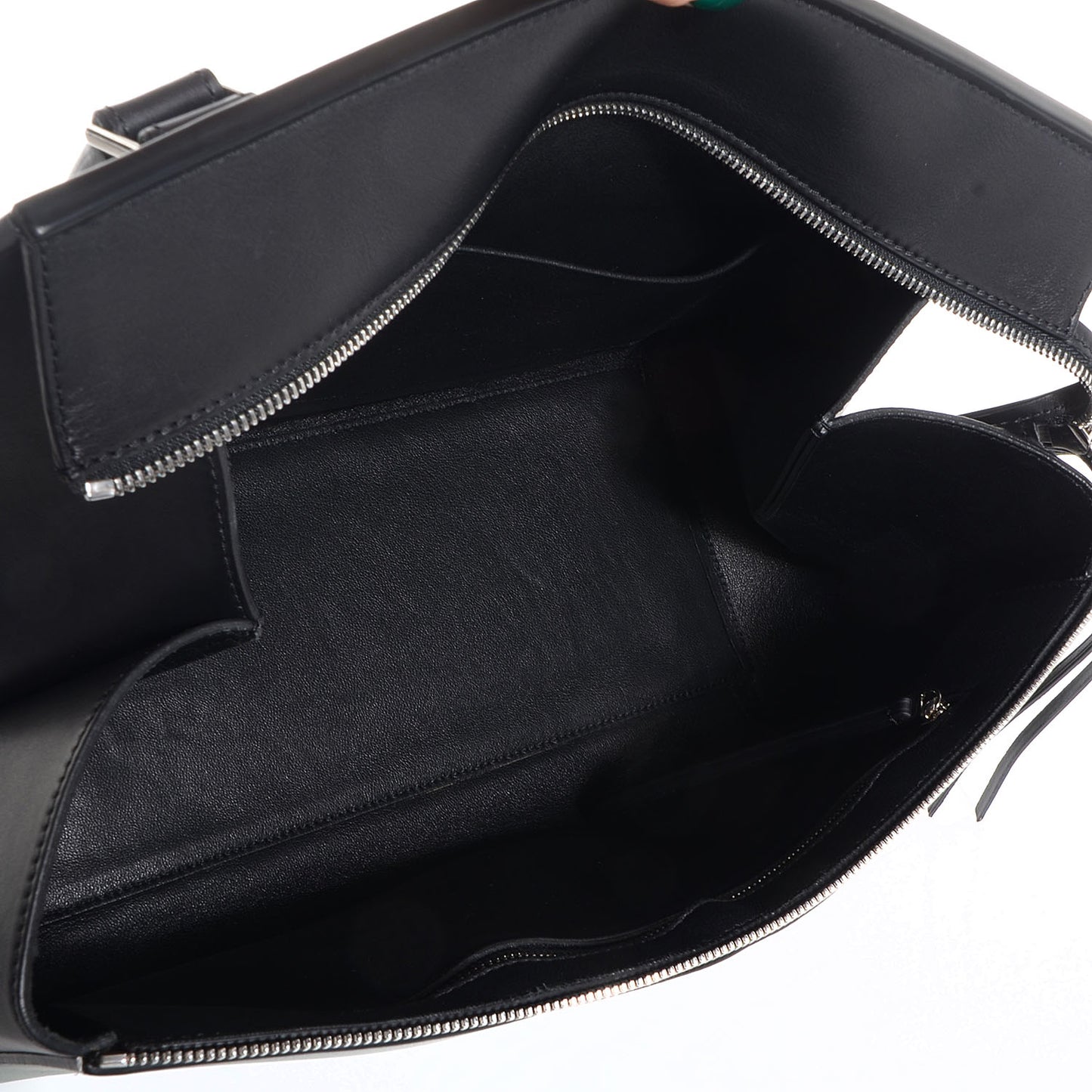 Calfskin Medium Bi-Color Edge Shoulder Bag Almond