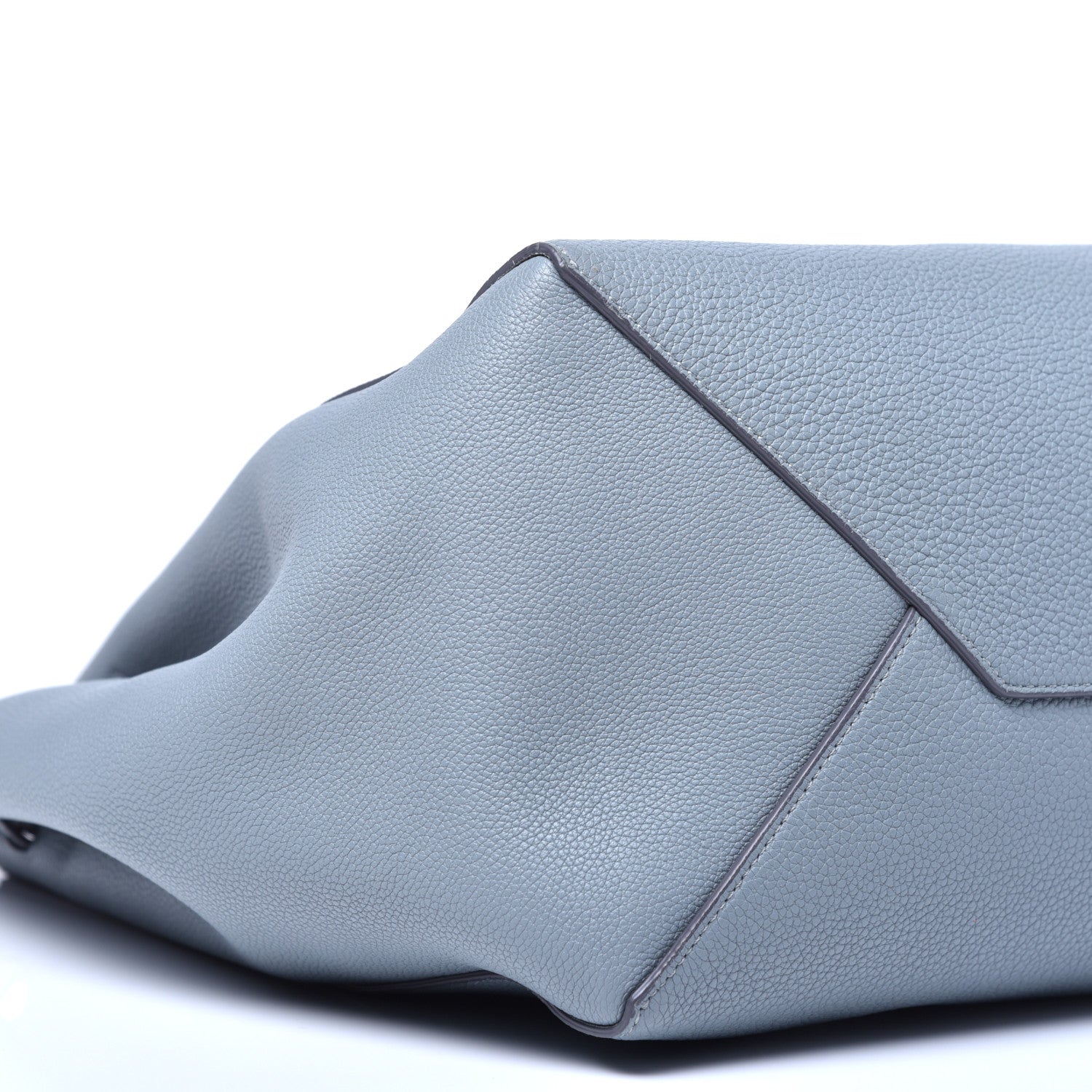 Celine Soft Grained Calfskin Small Belt Cabas Storm 7 of 9