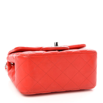 Chanel Lambskin Quilted Mini Square Flap Red 4 of 13