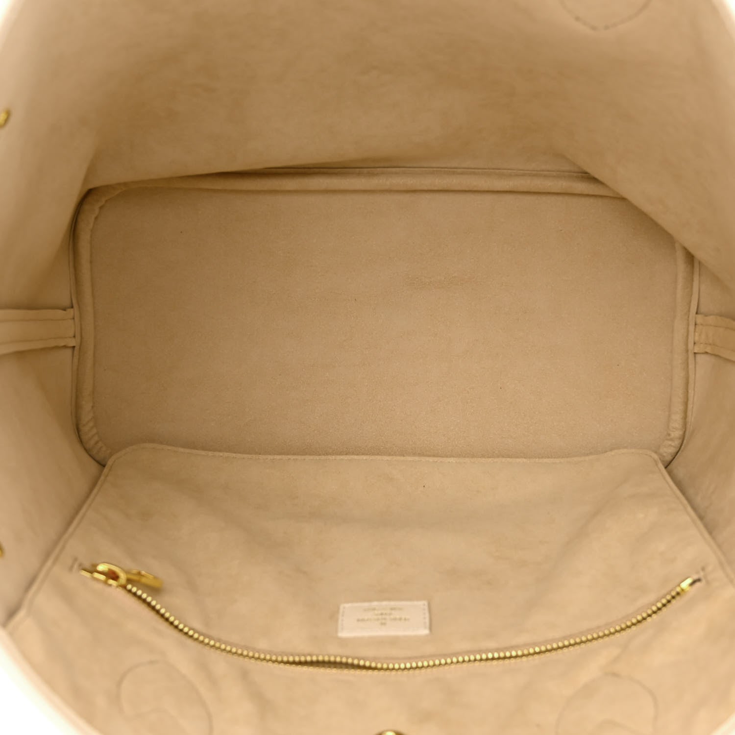 Louis Vuitton Empreinte Monogram Spring In The City Neverfull MM Kaki Beige Cream 5 of 9