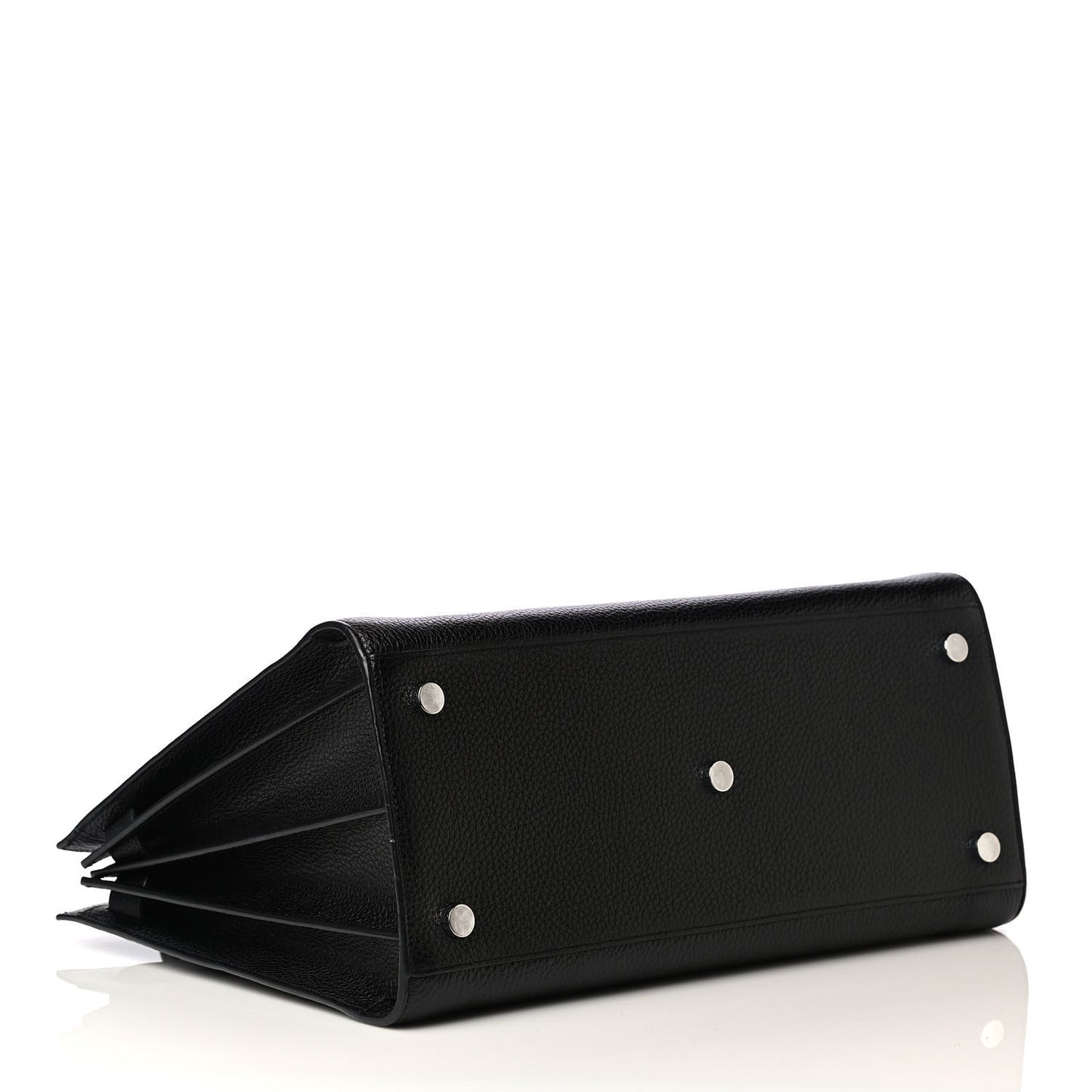 Grained Calfskin Large Sac De Jour Carryall Black
