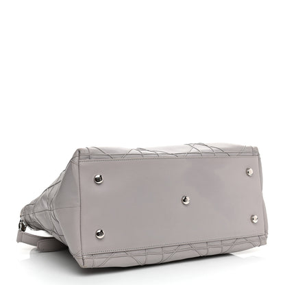 Christian Dior Lambskin Cannage Medium Granville Tote Grey 3 of 16