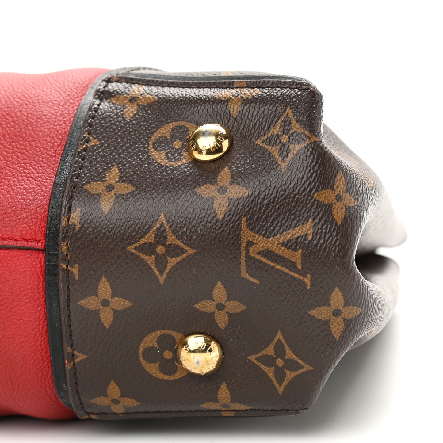 Monogram Cuir Orfevre Tote W PM Cherry