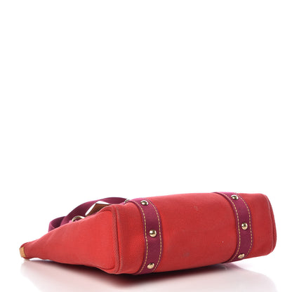 Louis Vuitton Toile Antigua Cabas MM Red 4 of 15
