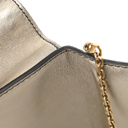 Christian Dior Metallic Calfskin Mini J'Adior Wallet On Chain Pouch Gold 15 of 15