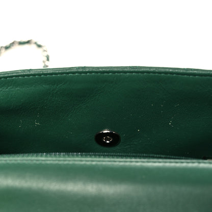 Chanel Lambskin Quilted Mini Rectangular Flap Green 9 of 9
