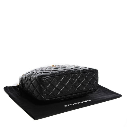Chanel Aged Calfskin Quilted Large Reissue Camera Case Black 4 of 7