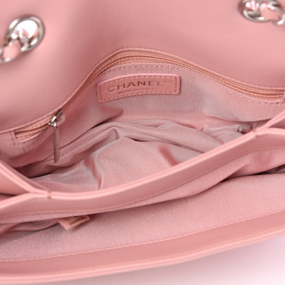 Chanel Calfskin Studded Chevron Quilted Flap Pink 6 of 10
