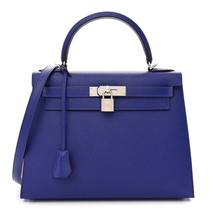 Hermes Epsom Kelly Sellier 28 Bleu Electrique 1 of 10