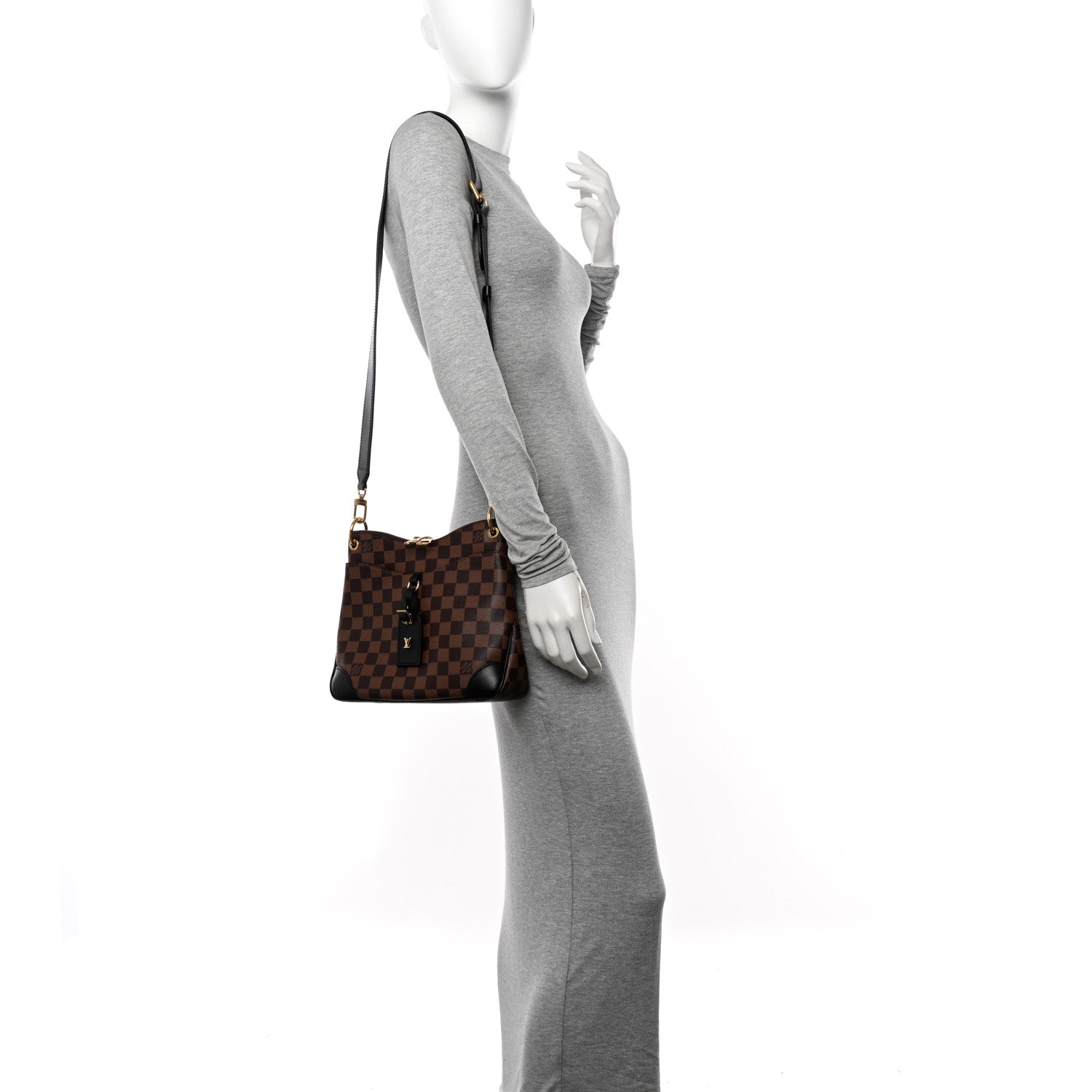 Louis Vuitton Damier Ebene Odeon PM Black 2 of 10