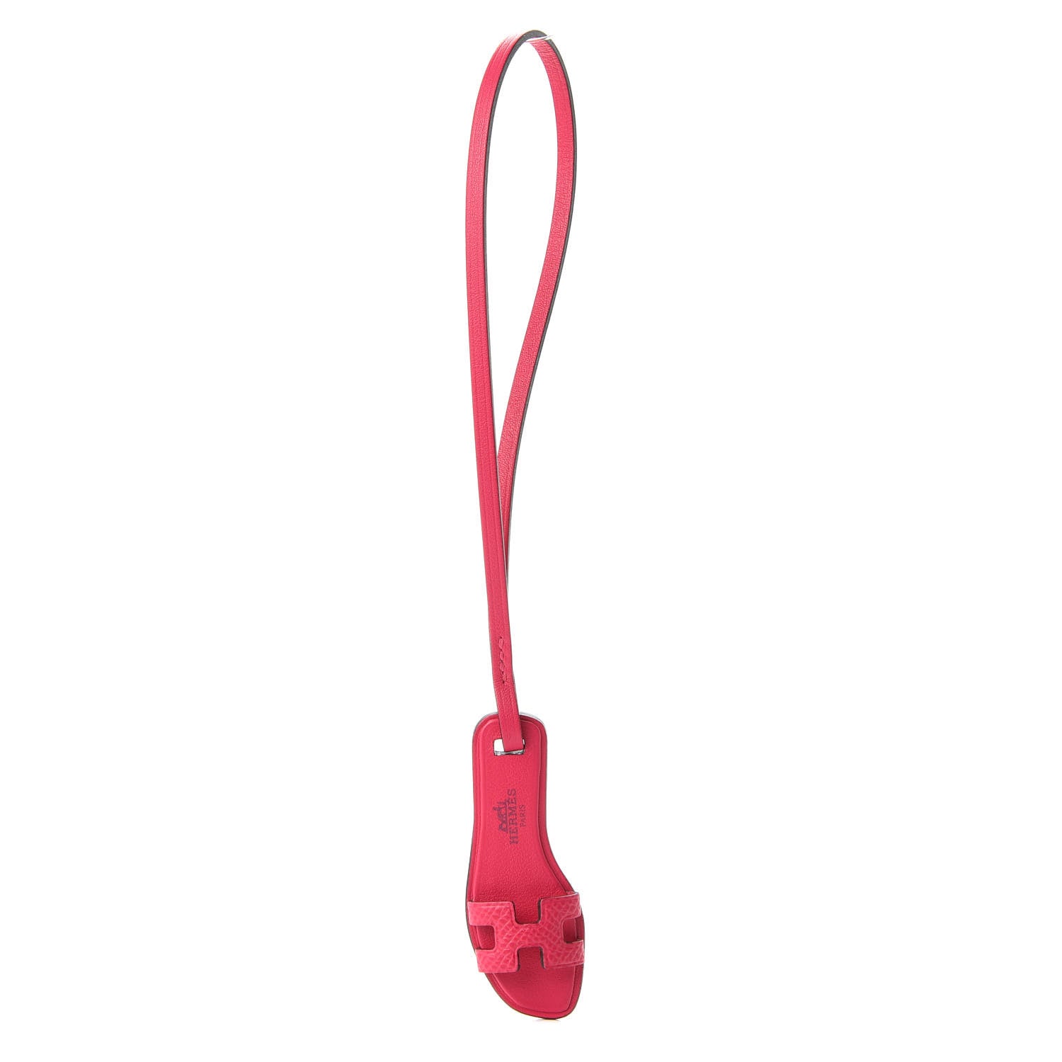Hermes Epsom Butler Calfskin Hunter Oran Nano Bag Charm Rose Mexico 1 of 4