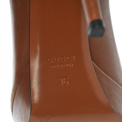 Gucci Nappa Betty Platform High Heel Pumps 36 Brown 9 of 11