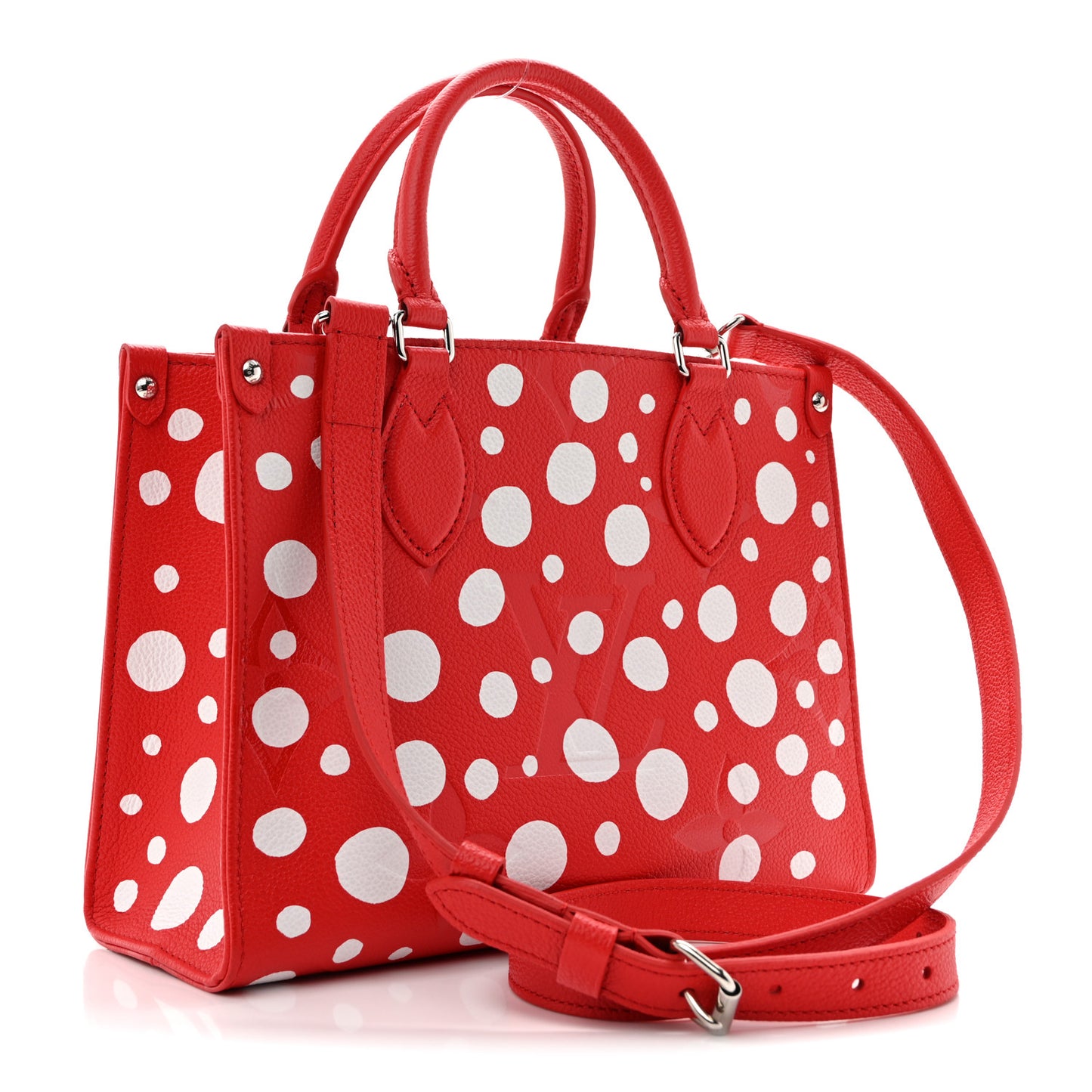 LV X YK Empreinte Infinity Dots Onthego PM Rogue White
