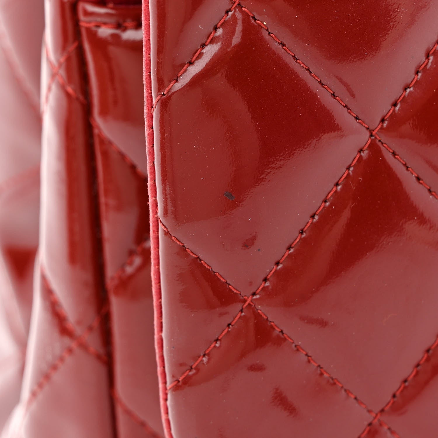 Chanel Patent Quilted Jumbo Double Flap Red 15 of 15