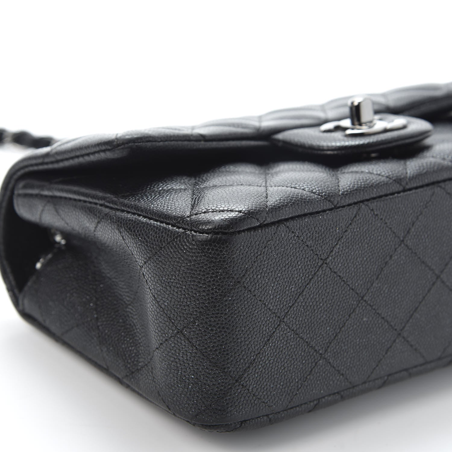 Chanel Iridescent Caviar Quilted Mini Rectangular Flap Black 5 of 10