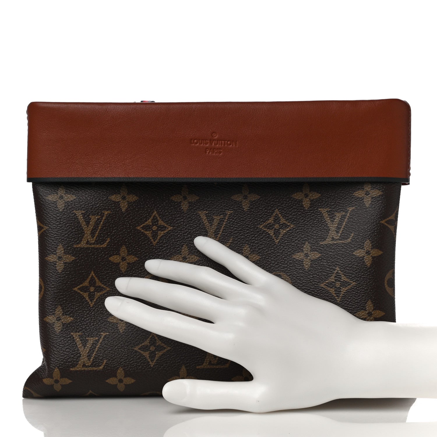 Louis Vuitton Monogram Tuileries Pochette Caramel 2 of 11