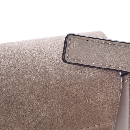 Chloe Suede Calfskin Small Faye Shoulder Bag Motty Grey 13 of 13
