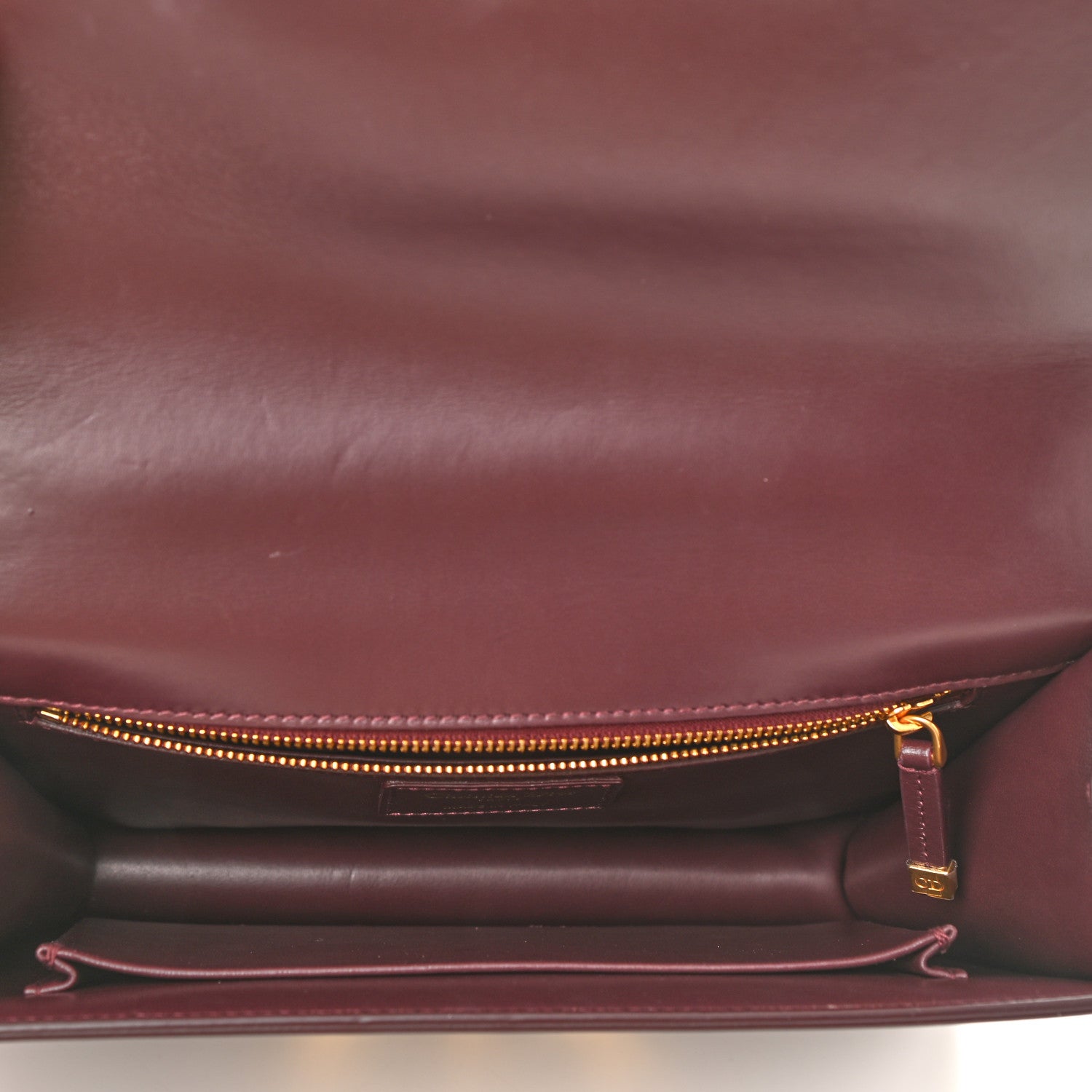 Christian Dior Smooth Calfskin 30 Montaigne Flap Bag Burgundy 4 of 8