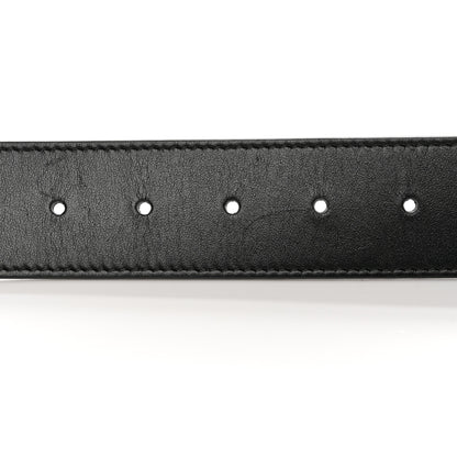 Gucci Plutone Calfskin Double G 40mm Belt 75 30 Black 4 of 10