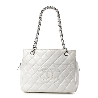 Chanel Caviar Quilted Petit Timeless Tote PTT White 1 of 22