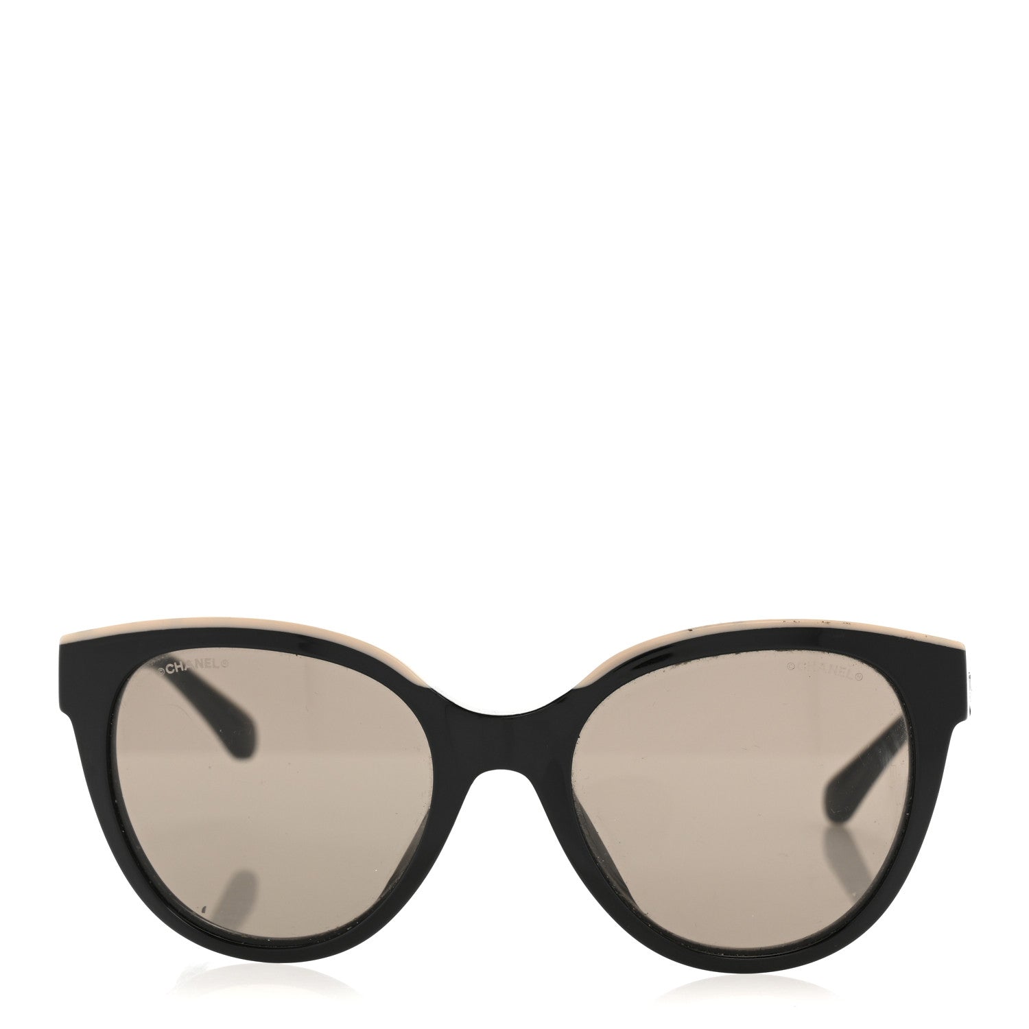 Chanel Acetate CC Butterfly Sunglasses 5414-A Black Beige 2 of 10