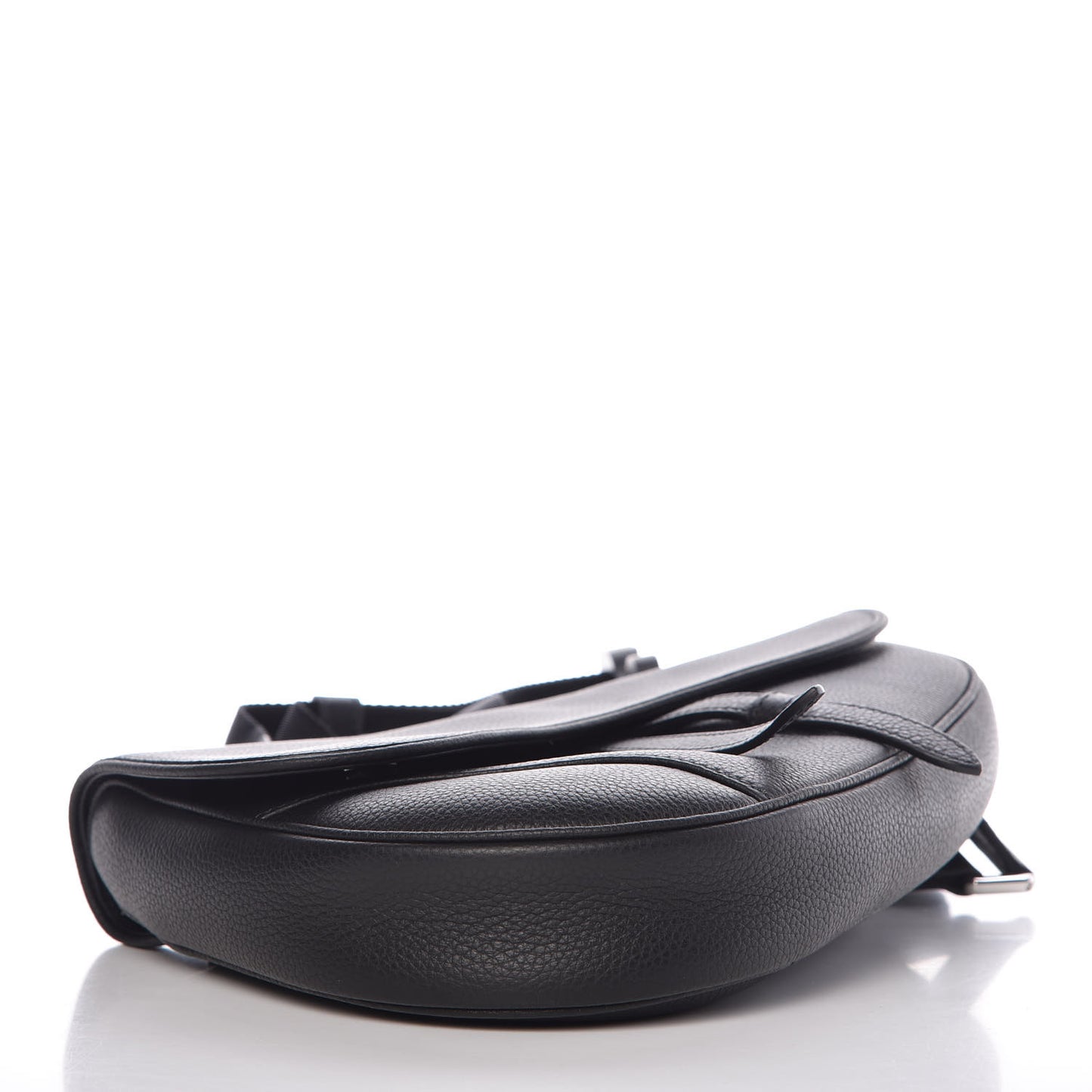 Grained Calfskin Kim Jones Saddle Bag Black