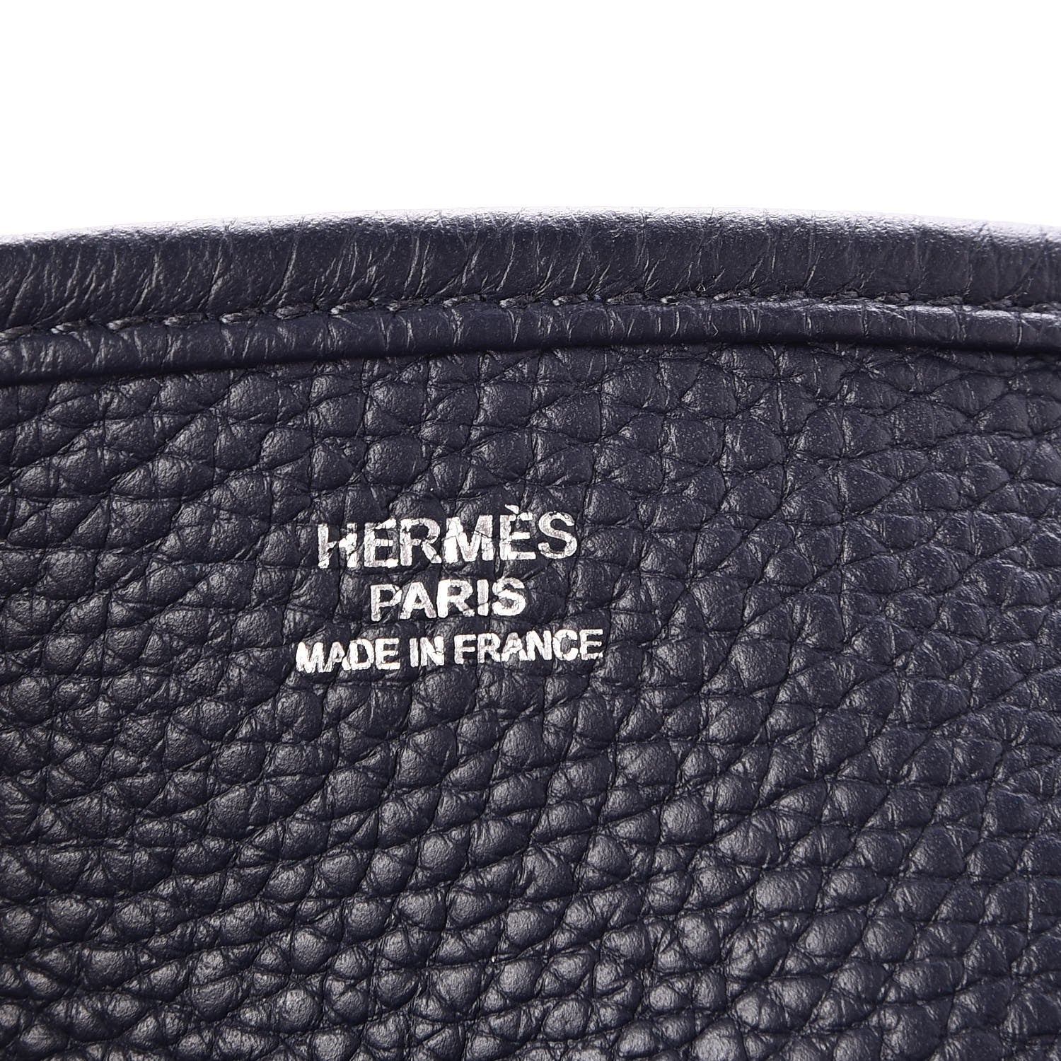 Hermes Taurillon Clemence Evelyne III PM Bleu Nuit 7 of 7