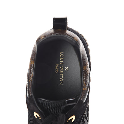 Louis Vuitton Suede Monogram Run Away Sneakers 36.5 Black 5 of 7