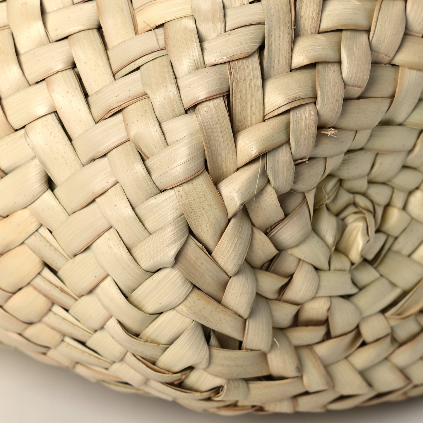 Raffia Calfskin Triomphe Teen Panier Gold