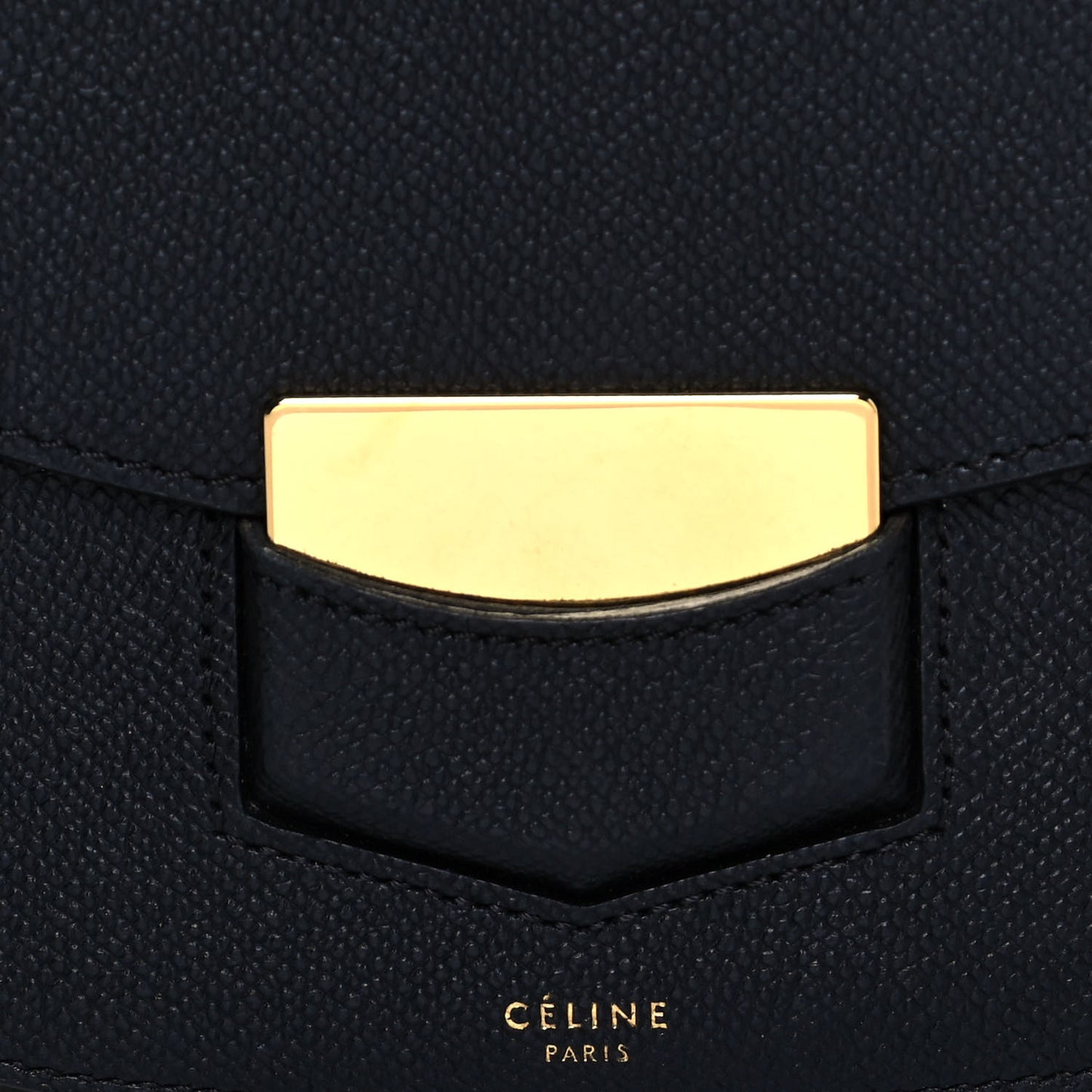 Grained Calfskin Small Trotteur Black