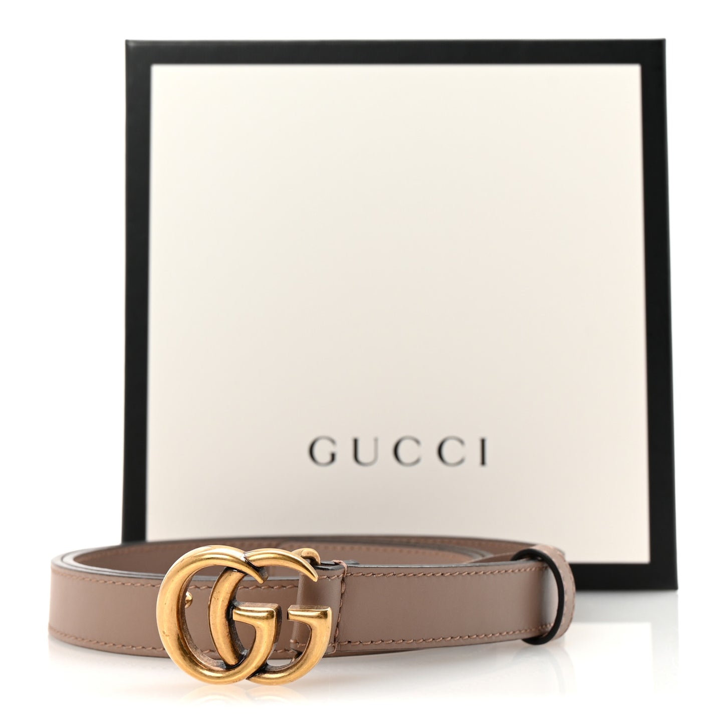 Calfskin Double G 20mm Belt 85 34 Porcelain Rose